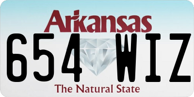 AR license plate 654WIZ