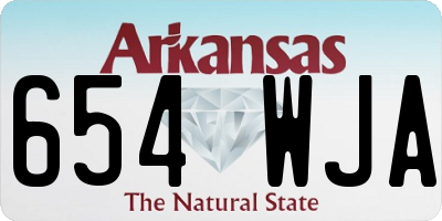 AR license plate 654WJA