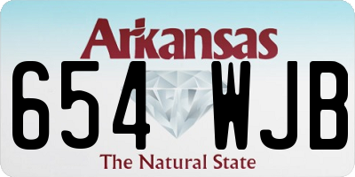 AR license plate 654WJB