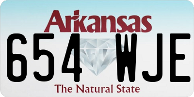 AR license plate 654WJE