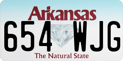 AR license plate 654WJG