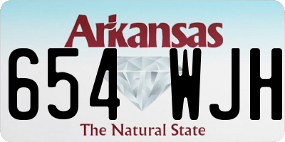 AR license plate 654WJH