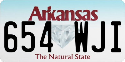 AR license plate 654WJI