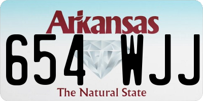 AR license plate 654WJJ
