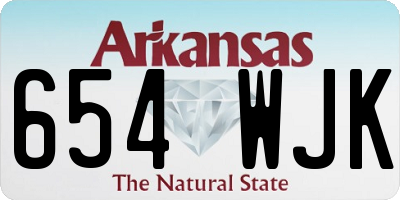 AR license plate 654WJK