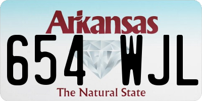 AR license plate 654WJL