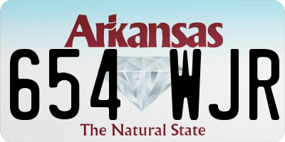 AR license plate 654WJR