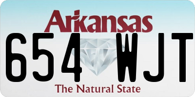 AR license plate 654WJT