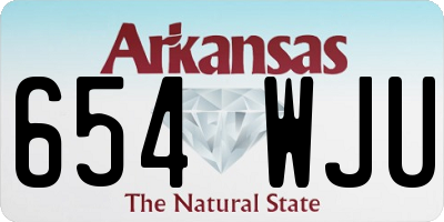 AR license plate 654WJU