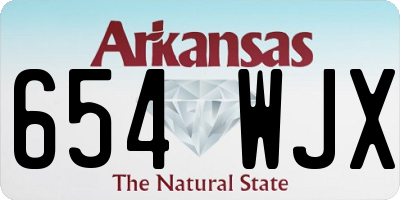 AR license plate 654WJX