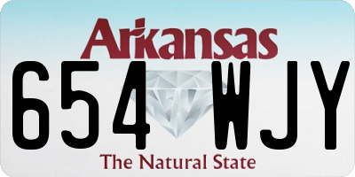 AR license plate 654WJY