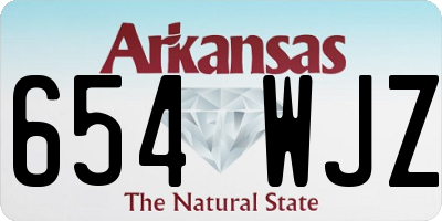 AR license plate 654WJZ