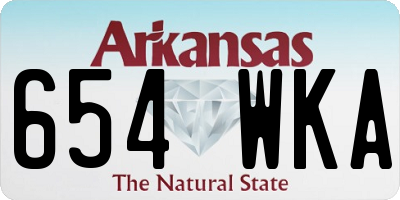 AR license plate 654WKA