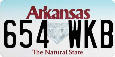AR license plate 654WKB