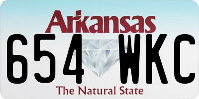 AR license plate 654WKC