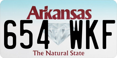AR license plate 654WKF