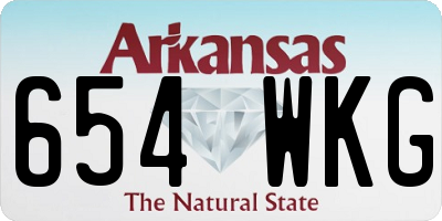 AR license plate 654WKG