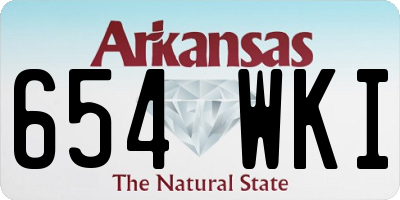 AR license plate 654WKI
