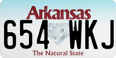AR license plate 654WKJ