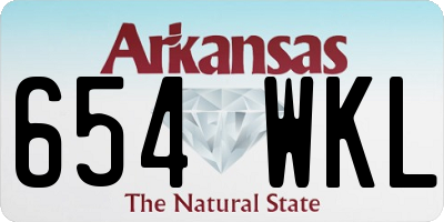 AR license plate 654WKL