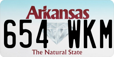 AR license plate 654WKM