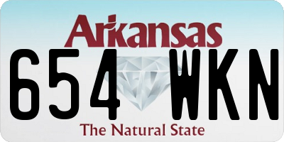 AR license plate 654WKN