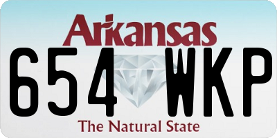 AR license plate 654WKP