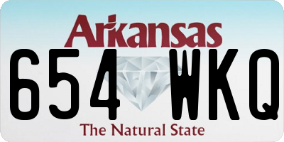 AR license plate 654WKQ