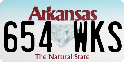 AR license plate 654WKS