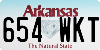 AR license plate 654WKT