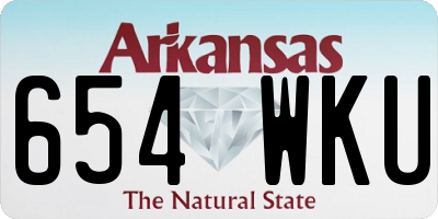 AR license plate 654WKU