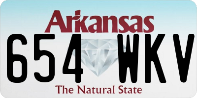 AR license plate 654WKV