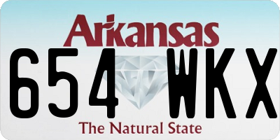AR license plate 654WKX