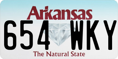 AR license plate 654WKY
