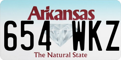 AR license plate 654WKZ