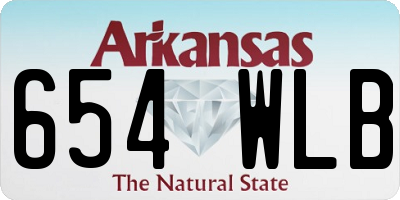 AR license plate 654WLB