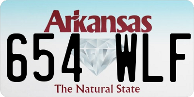 AR license plate 654WLF