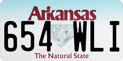 AR license plate 654WLI