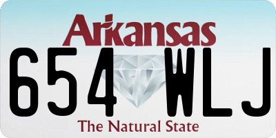 AR license plate 654WLJ
