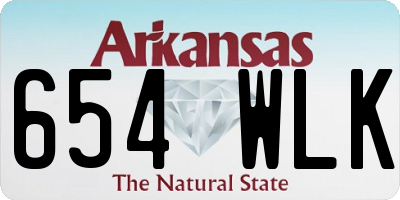 AR license plate 654WLK