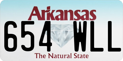 AR license plate 654WLL