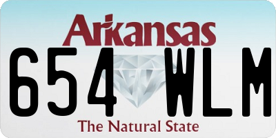 AR license plate 654WLM