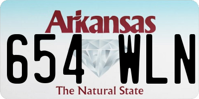 AR license plate 654WLN