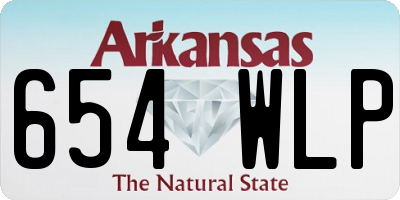 AR license plate 654WLP