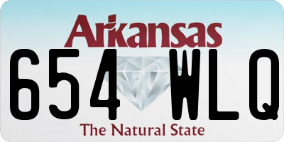 AR license plate 654WLQ