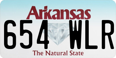 AR license plate 654WLR
