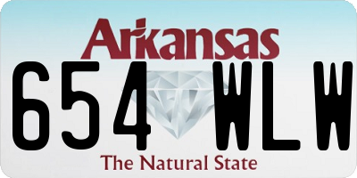 AR license plate 654WLW