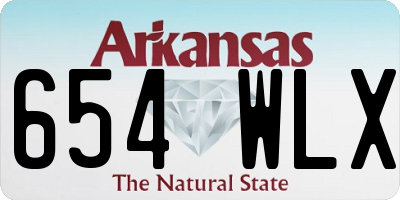 AR license plate 654WLX