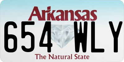 AR license plate 654WLY