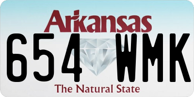 AR license plate 654WMK